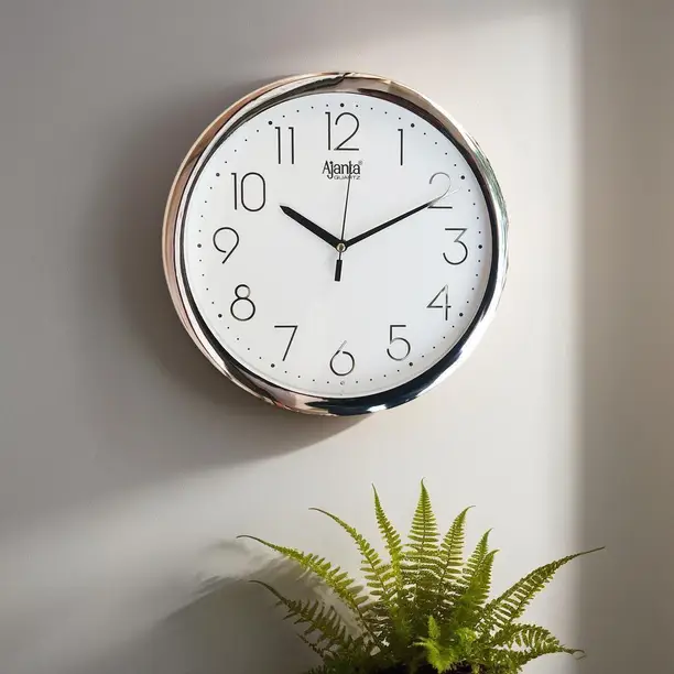 Titan Contemporary Ana-Digi Wall Clock with Thermometer